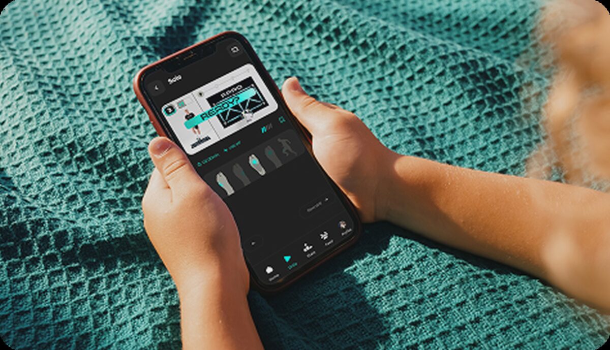 The FPRO app showing the next guided training session